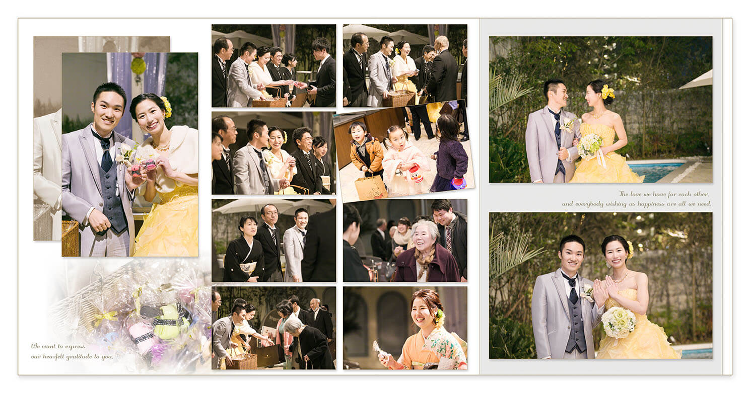 39～40ページ ルシアスガーデン 結婚式アルバム