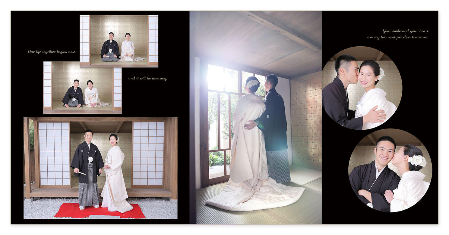 7～8ページ 前撮り 結婚アルバム