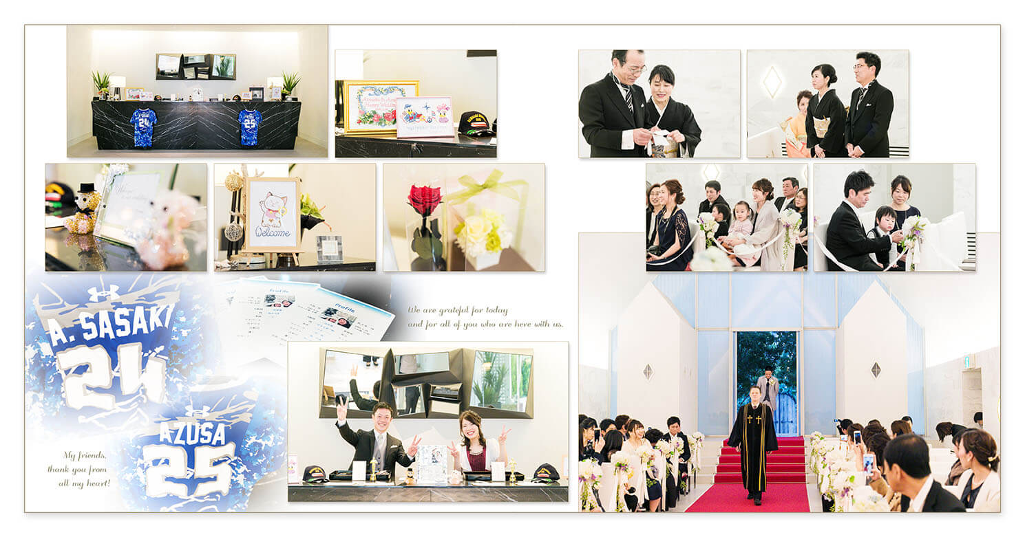 13～14ページ ルシアスガーデン 結婚式アルバム