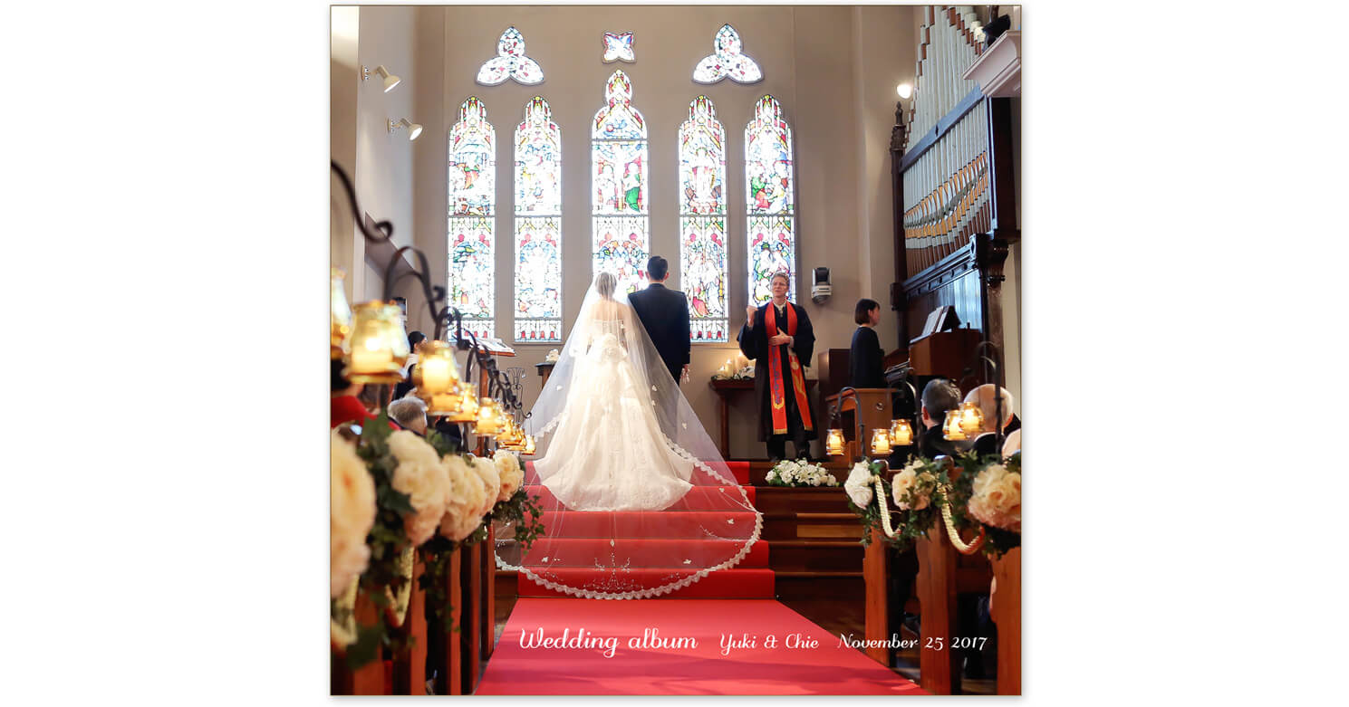 京都セントアンドリュース教会 結婚式アルバム 表紙