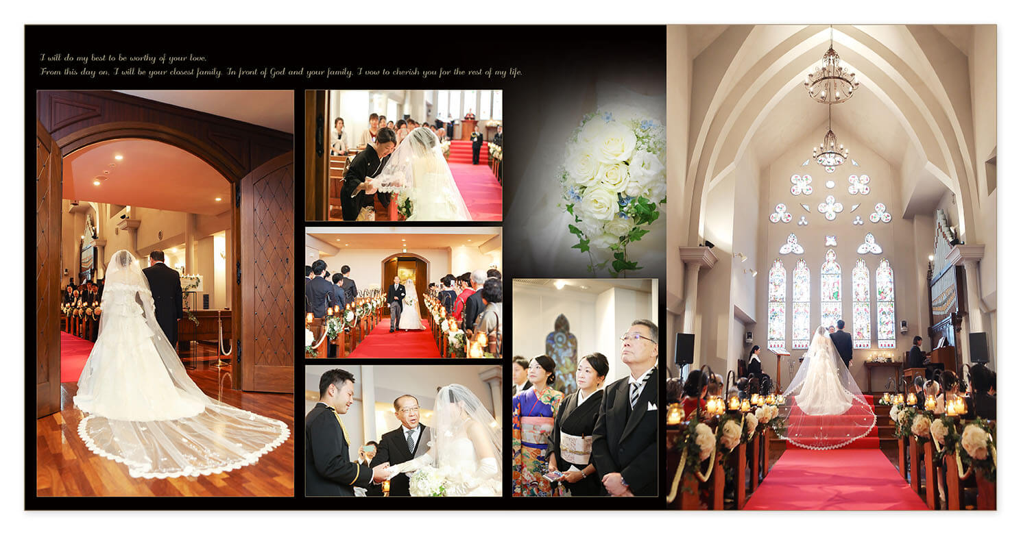 7～8ページ 京都セントアンドリュース教会 結婚式アルバム