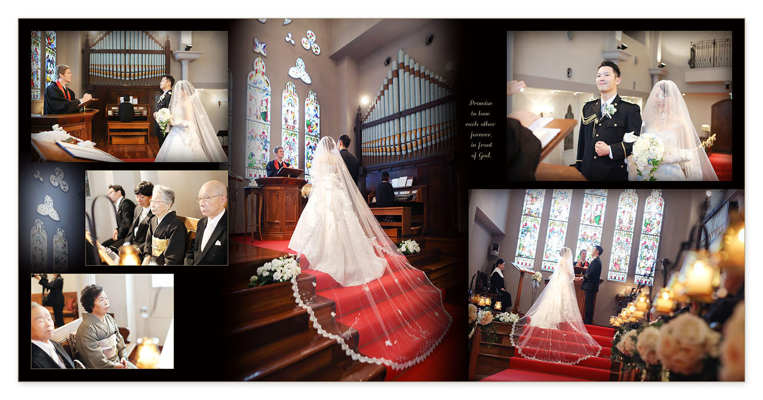 9～10ページ 京都セントアンドリュース教会 結婚式アルバム