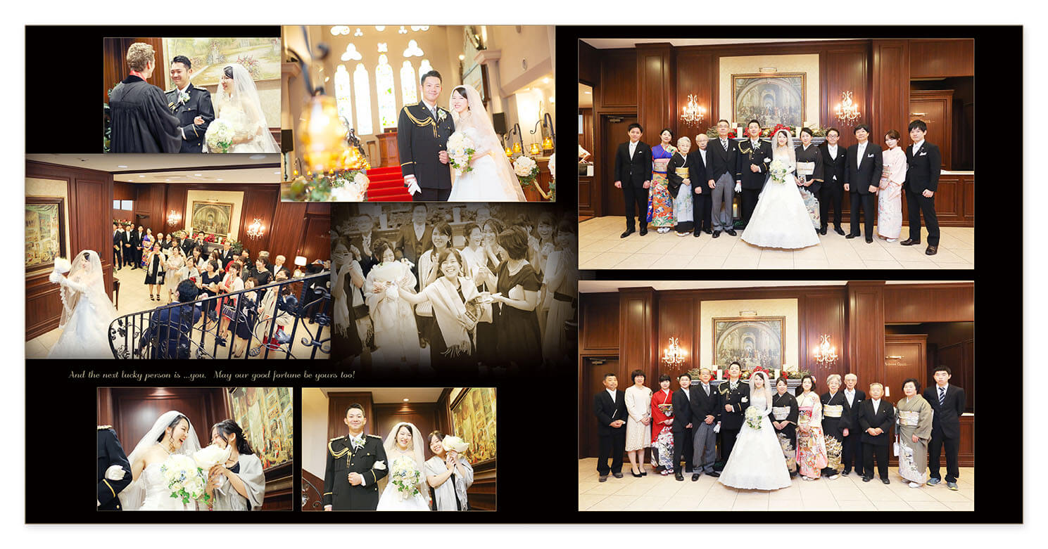 13～14ページ 京都セントアンドリュース教会 結婚式アルバム