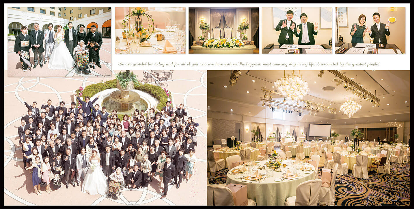 13～14ページ ホテルオークラ東京ベイ結婚式アルバム