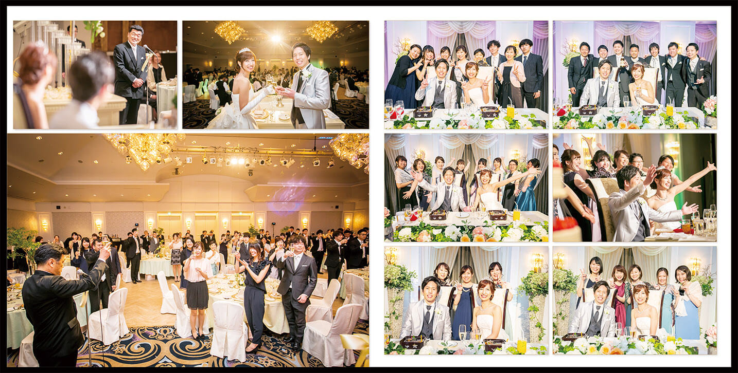 17～18ページ ホテルオークラ東京ベイ結婚式アルバム