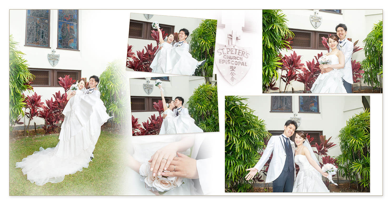 19～20ページ セント・ピータース・エピスコパル教会 結婚式アルバム