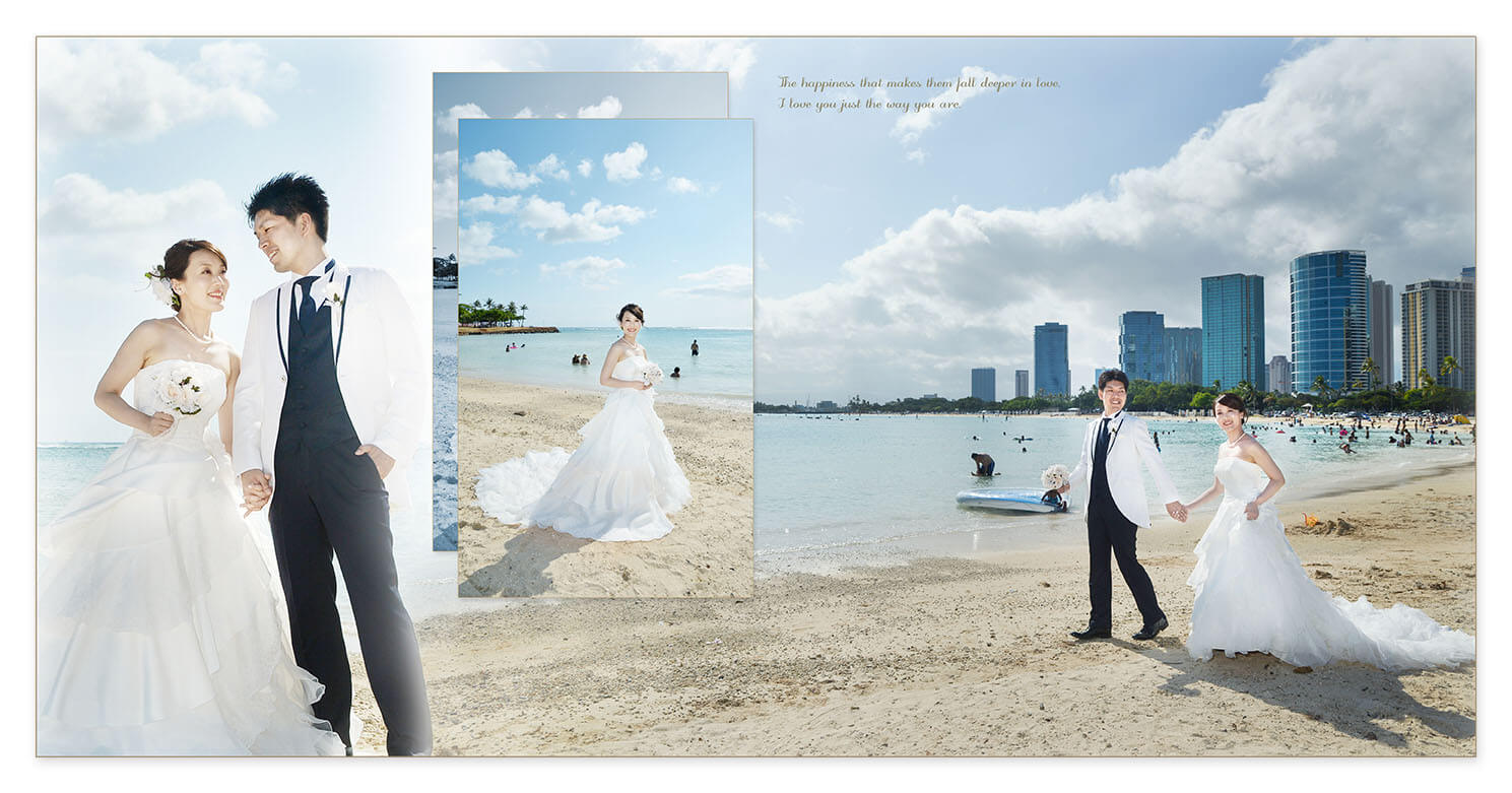 25～26ページ ハワイ・ビーチフォトウエディング