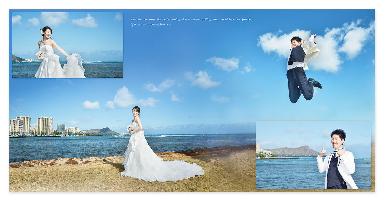35～36ページ ハワイ・ビーチフォトウエディング