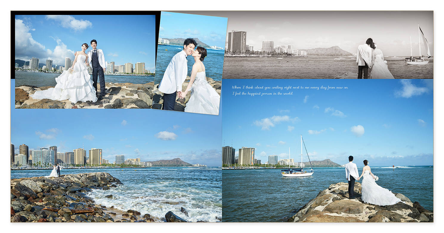 37～38ページ ハワイ・ビーチフォトウエディング