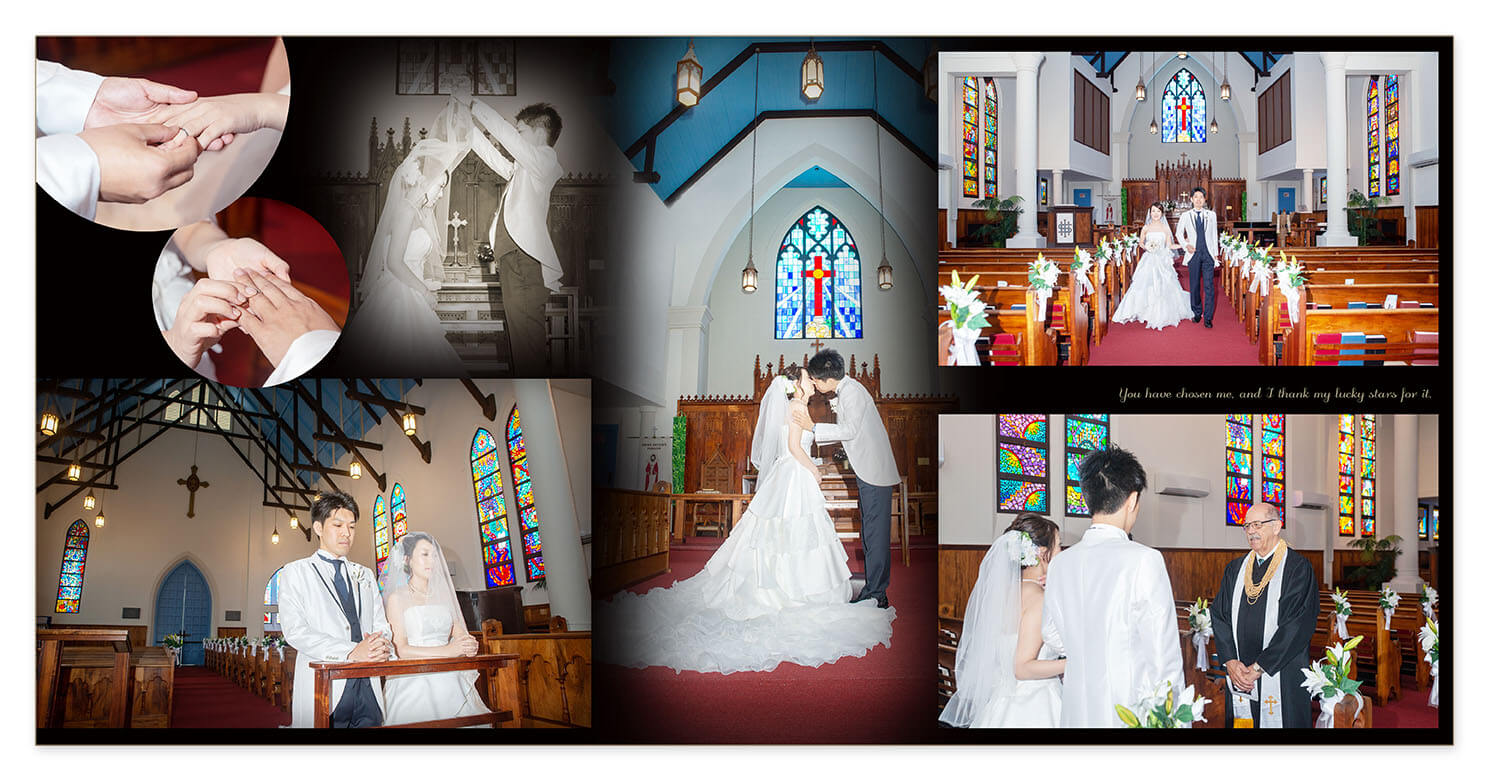 5～6ページ セント・ピータース・エピスコパル教会 結婚式アルバム