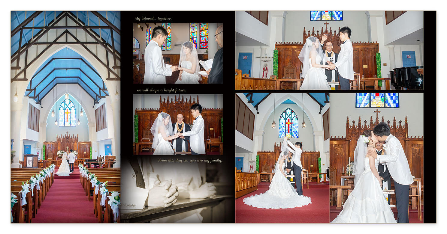 9～10ページ セント・ピータース・エピスコパル教会 結婚式アルバム