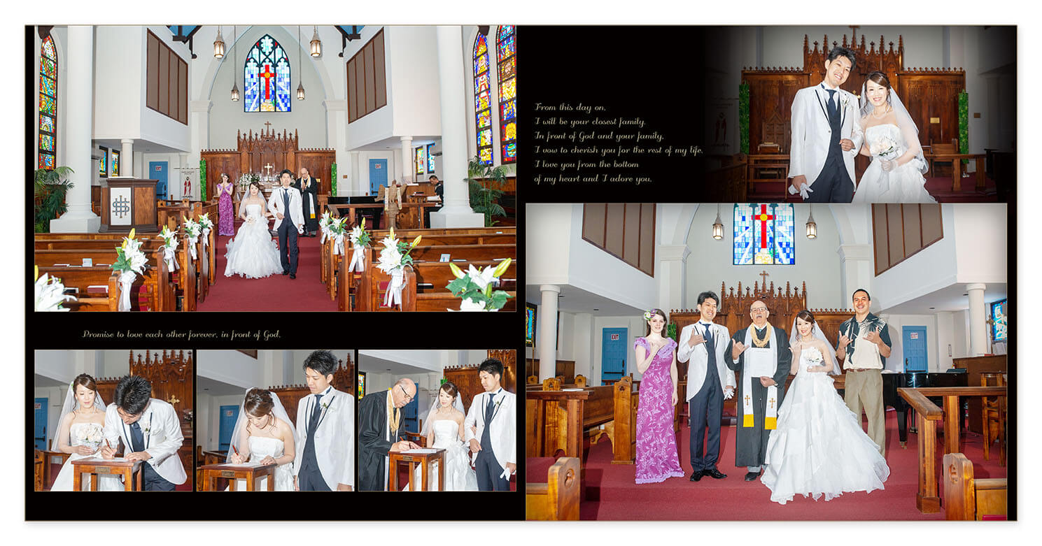 11～12ページ セント・ピータース・エピスコパル教会 結婚式アルバム