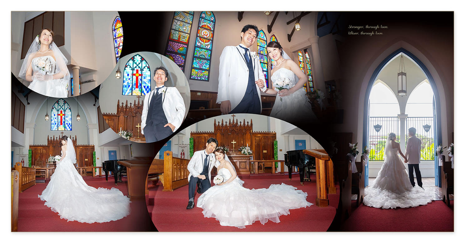 13～14ページ セント・ピータース・エピスコパル教会 結婚式アルバム