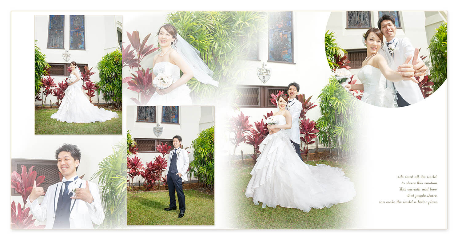 17～18ページ セント・ピータース・エピスコパル教会 結婚式アルバム