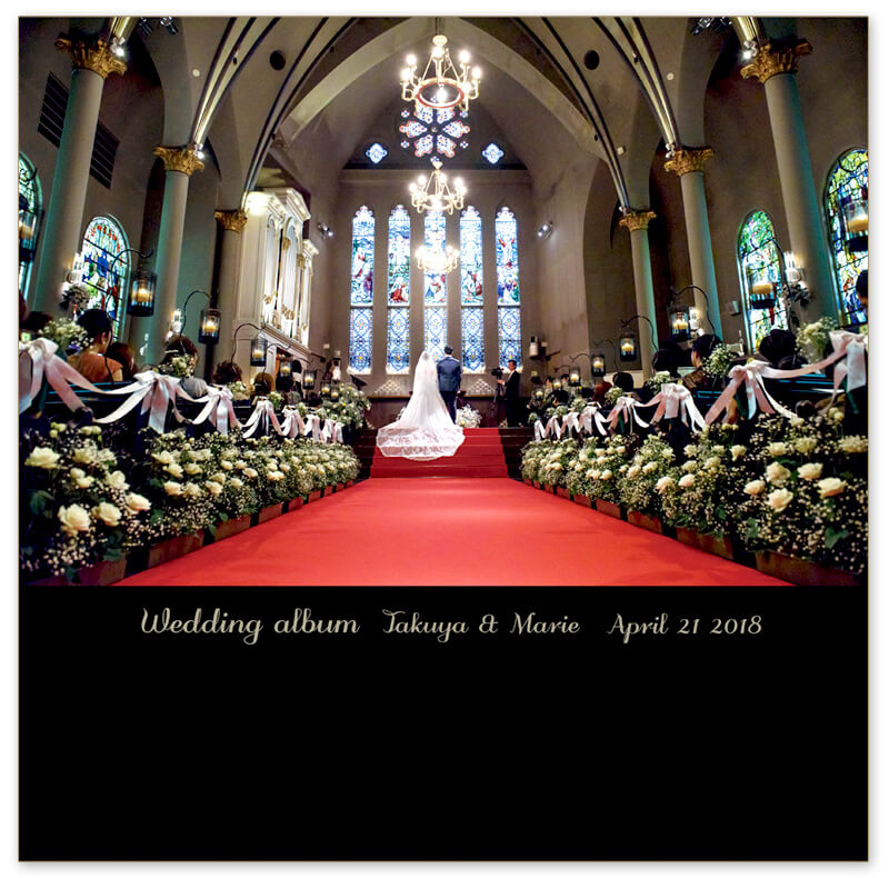 チャペル挙式・披露宴 結婚式アルバム 表紙
