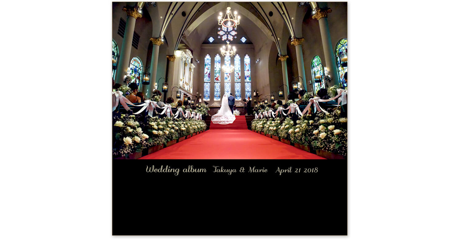 チャペル挙式・披露宴 結婚式アルバム 表紙