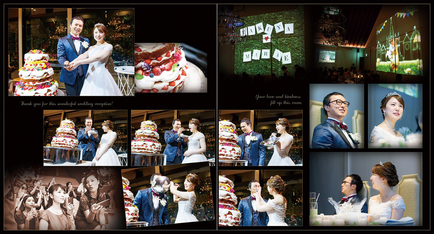 19～20ページ チャペル挙式・披露宴 結婚式アルバム