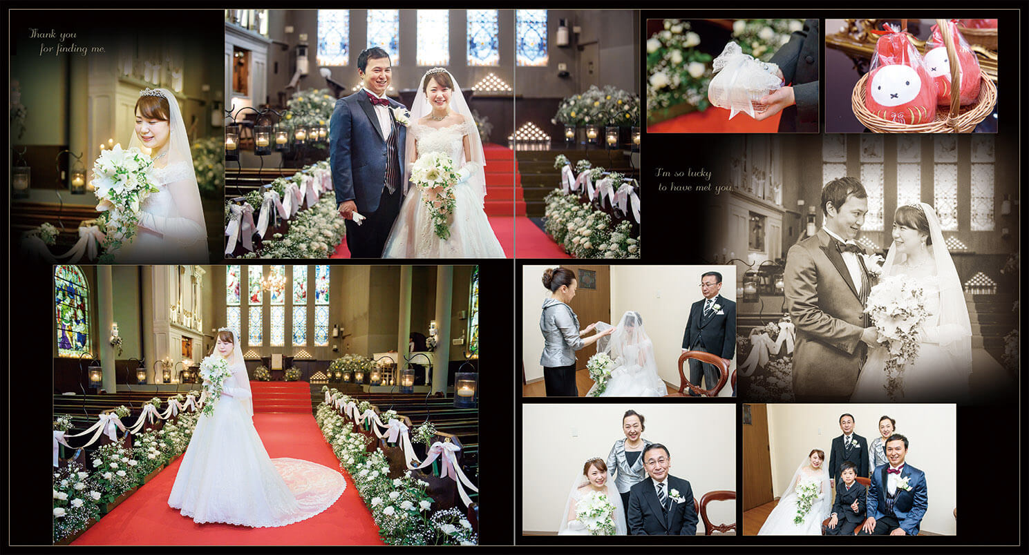 5～6ページ チャペル挙式・披露宴 結婚式アルバム