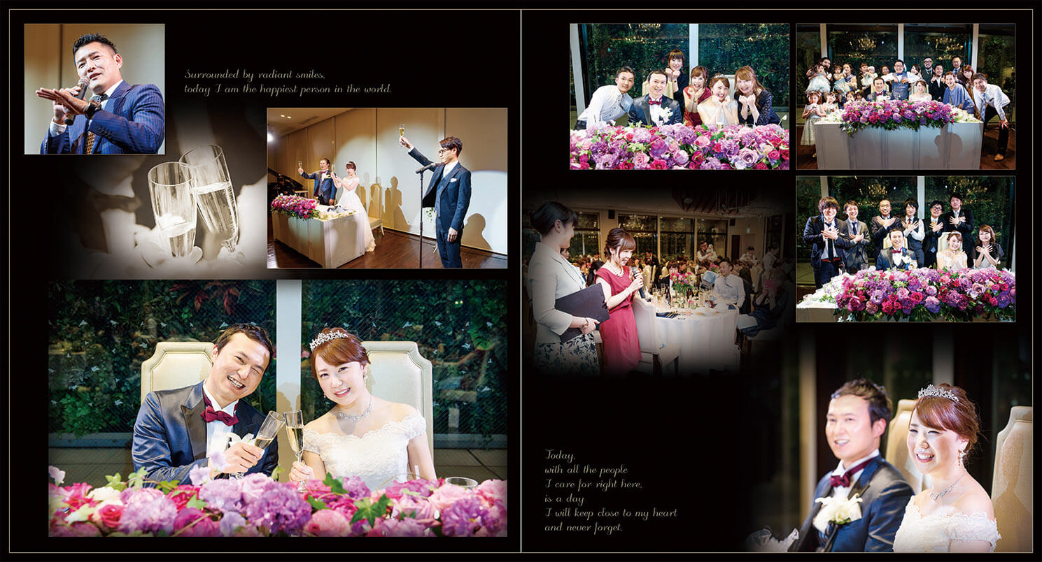 17～18ページ チャペル挙式・披露宴 結婚式アルバム