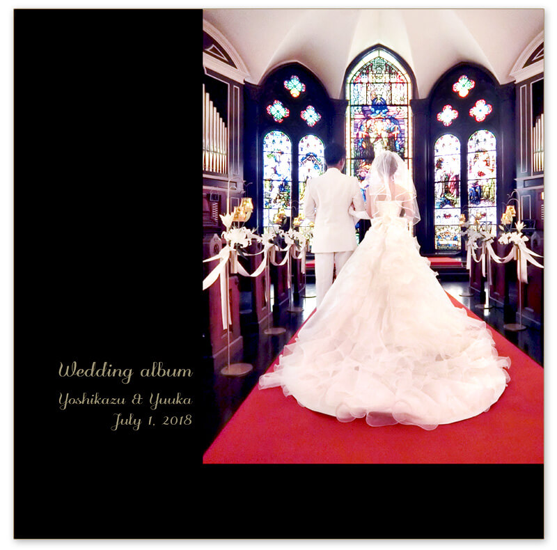 大阪セントラファエロチャペル 結婚式アルバム 表紙