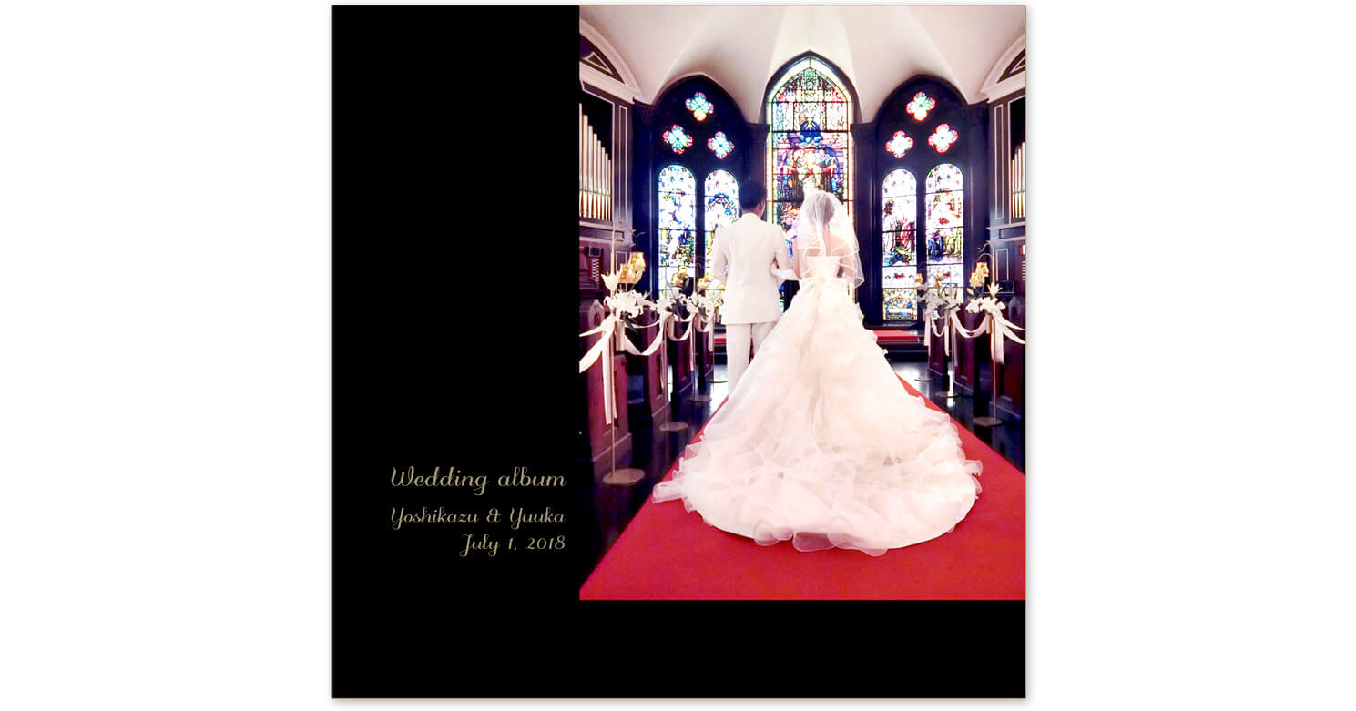 大阪セントラファエロチャペル 結婚式アルバム 表紙