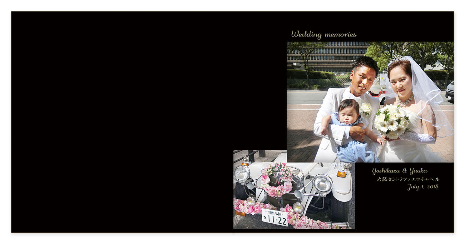 1～2ページ 大阪セントラファエロチャペル 結婚式アルバム