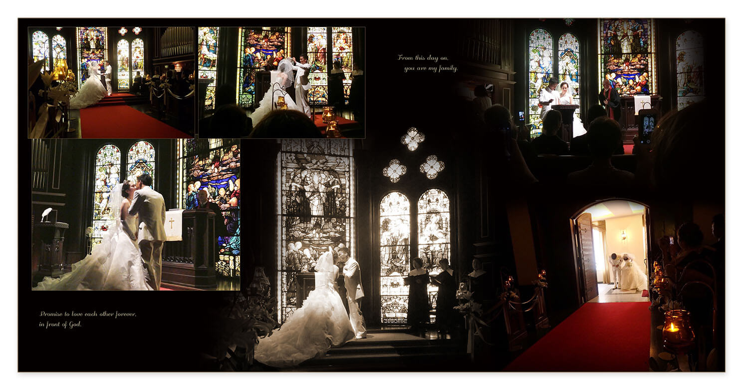 7～8ページ 大阪セントラファエロチャペル 結婚式アルバム