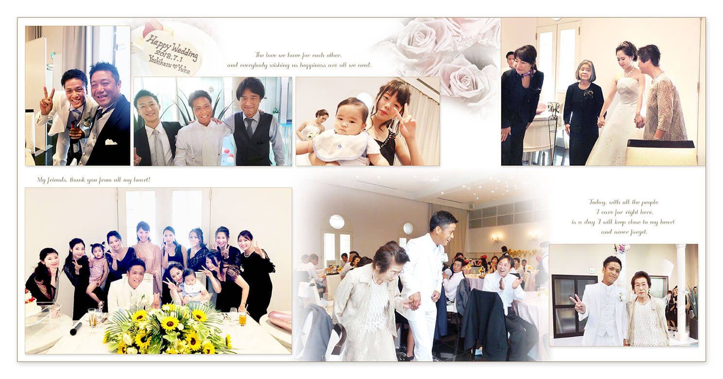 15～16ページ 大阪セントラファエロチャペル 結婚式アルバム