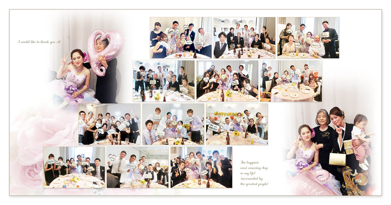 17～18ページ 大阪セントラファエロチャペル 結婚式アルバム