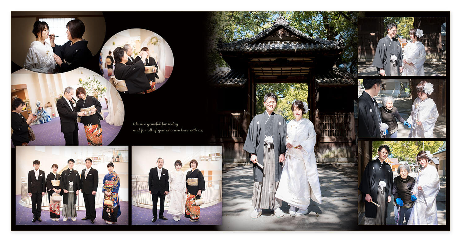 3～4ページ 神前式 結婚式アルバム