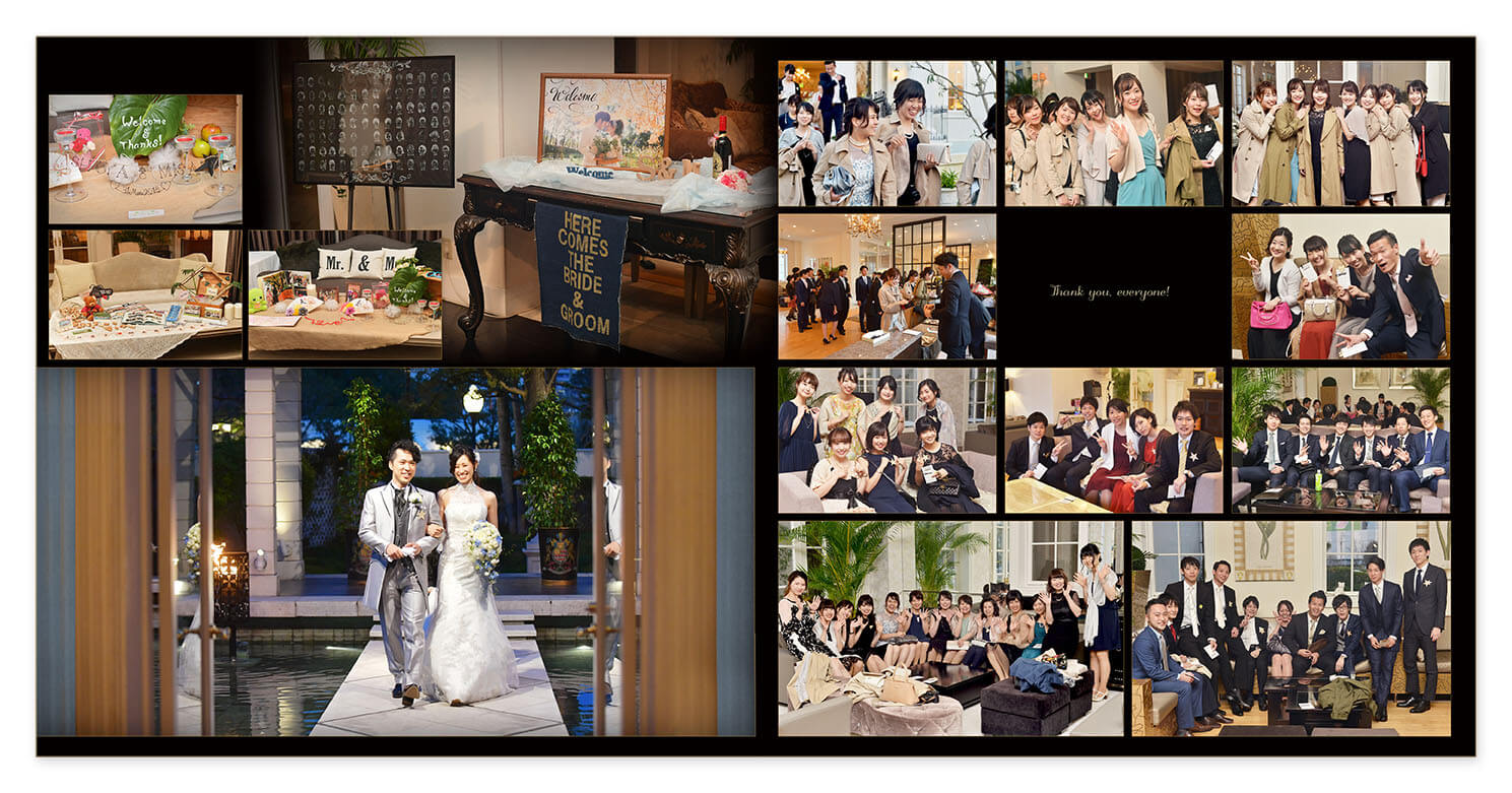 3～4ページ 二次会 結婚アルバム