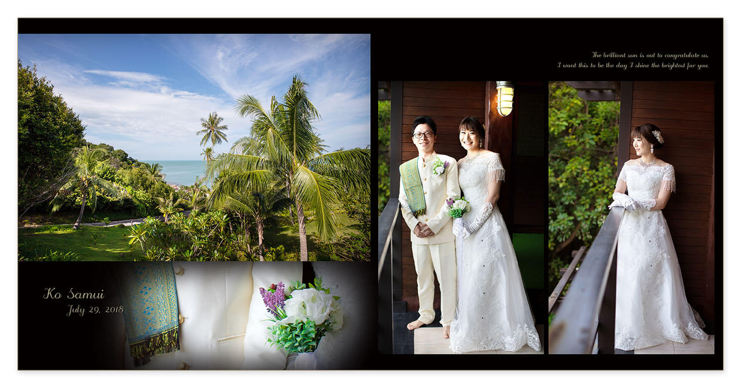 19～20ページ サムイ島 フォトウエディングアルバム