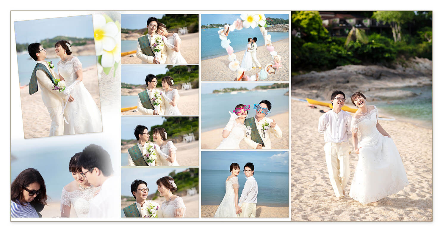 23～24ページ サムイ島 フォトウエディングアルバム