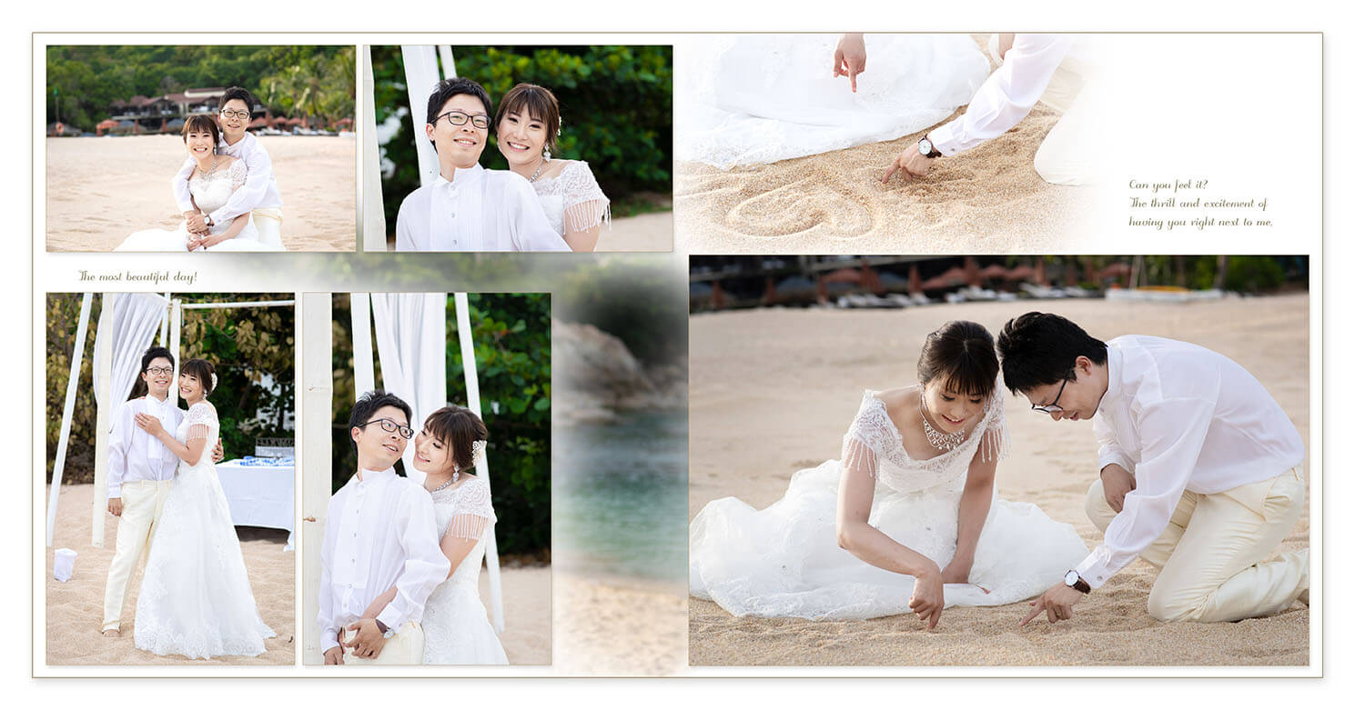 29～30ページ サムイ島 フォトウエディングアルバム