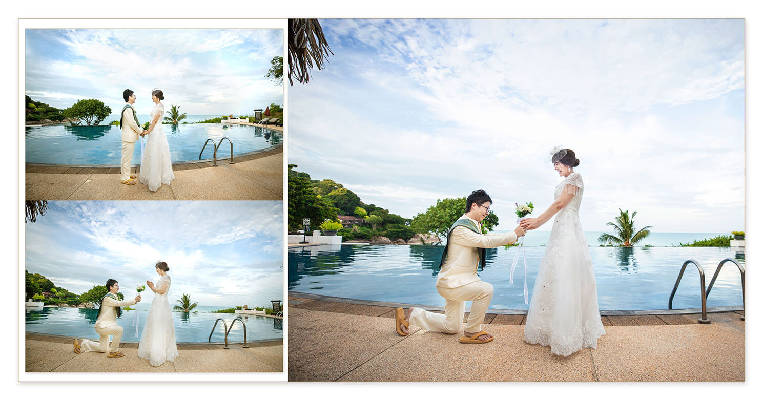 37～38ページ サムイ島 フォトウエディングアルバム