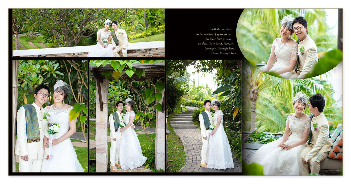 39～40ページ サムイ島 フォトウエディングアルバム