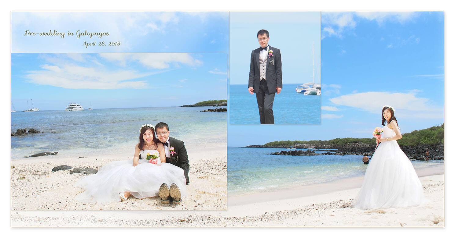 1～2ページ ガラパゴス諸島 フォトウエディング