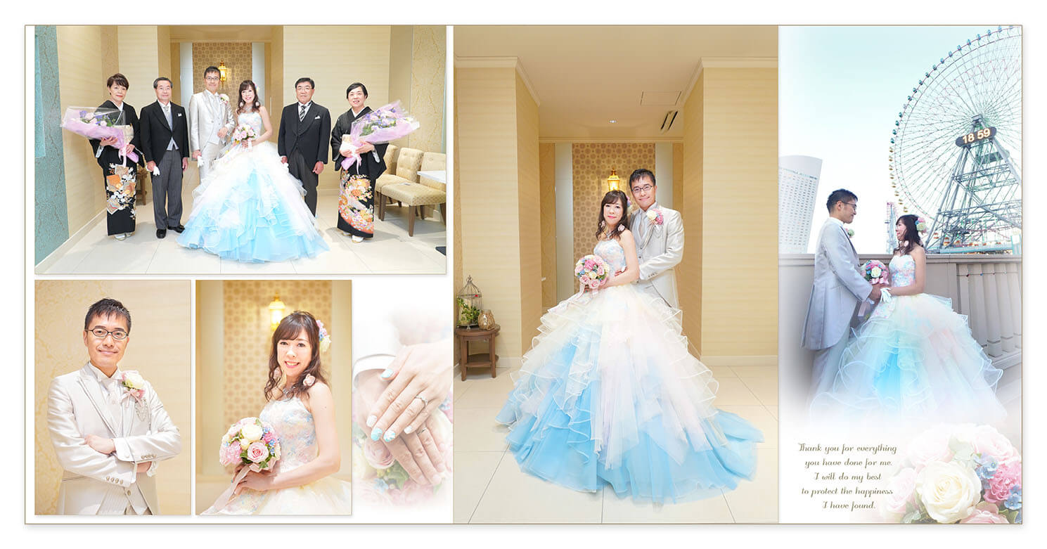 35～36ページ アニヴェルセルみなとみらい 結婚式アルバム