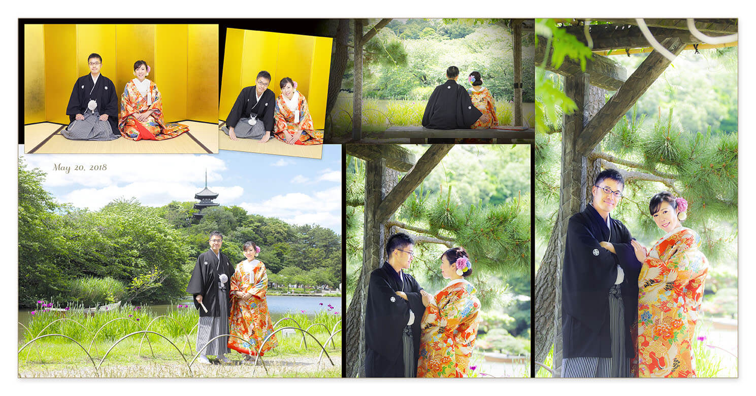 3～4ページ 三渓園 前撮りアルバム