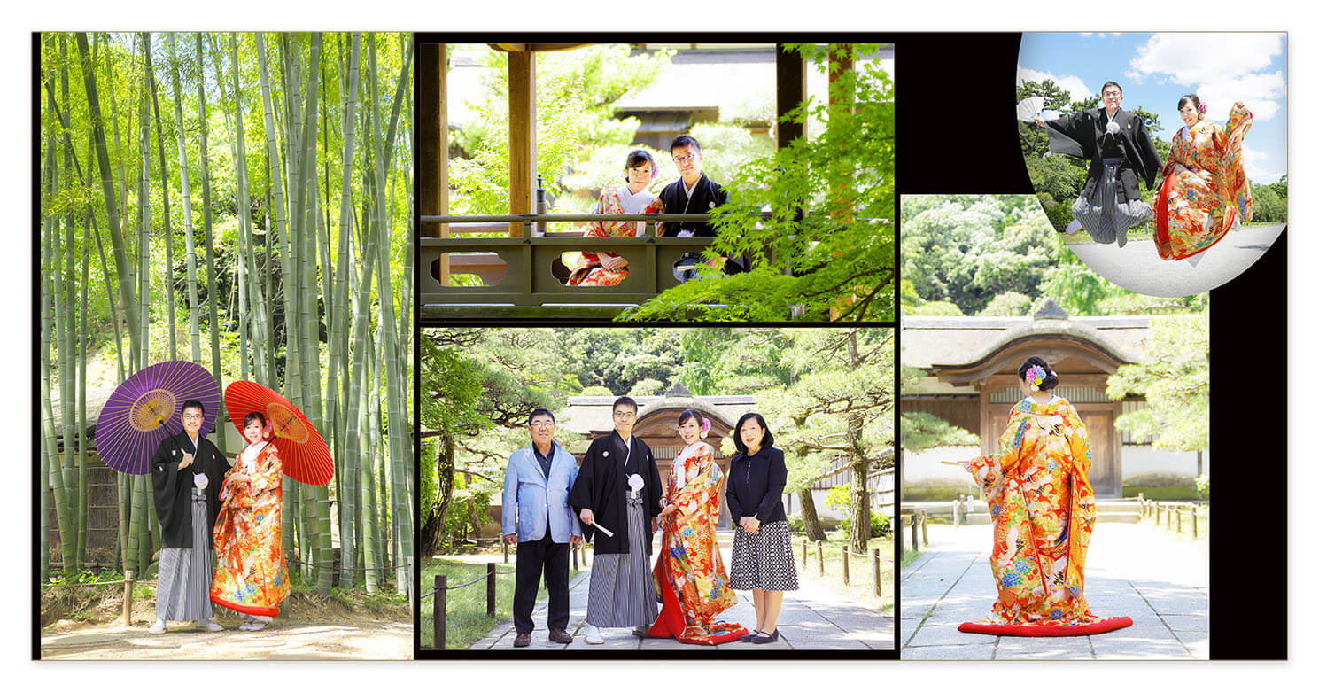 5～6ページ 三渓園 前撮りアルバム