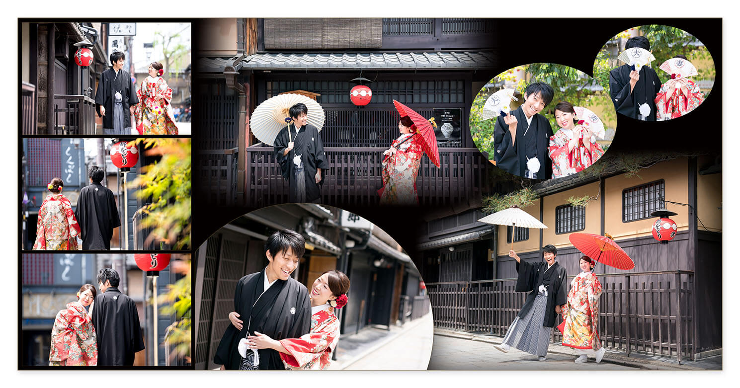 5～6ページ 前撮り（和装）結婚式アルバム