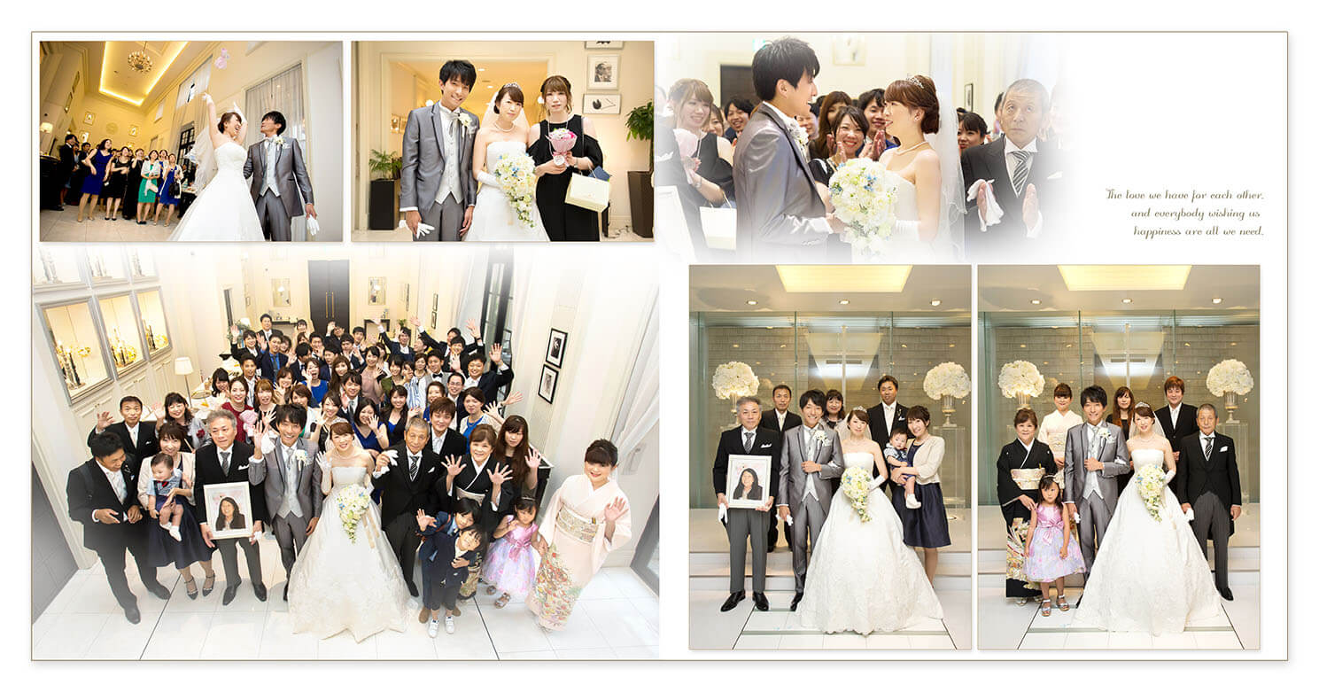 13～14ページ アクアガーデンテラス大阪 結婚式アルバム