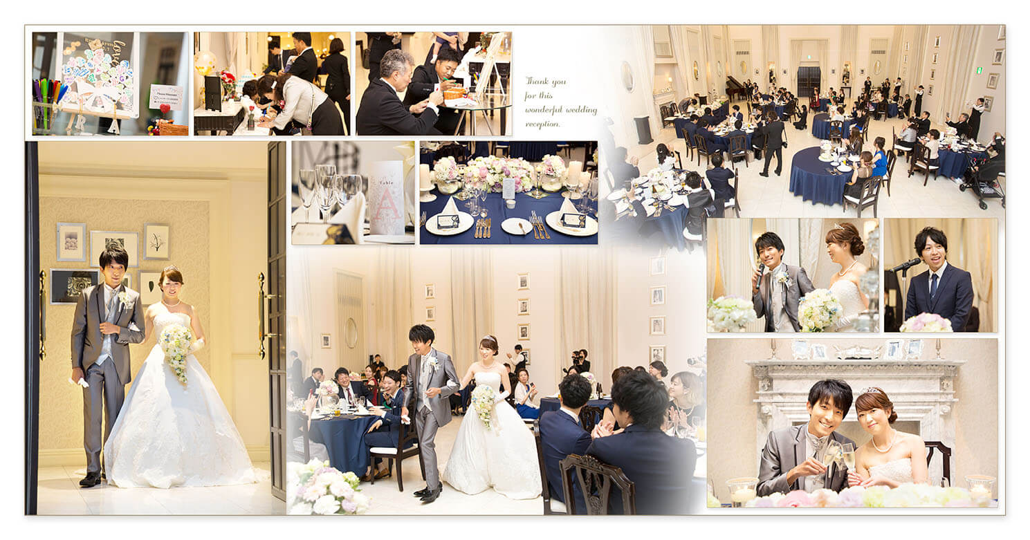 15～16ページ アクアガーデンテラス大阪 結婚式アルバム