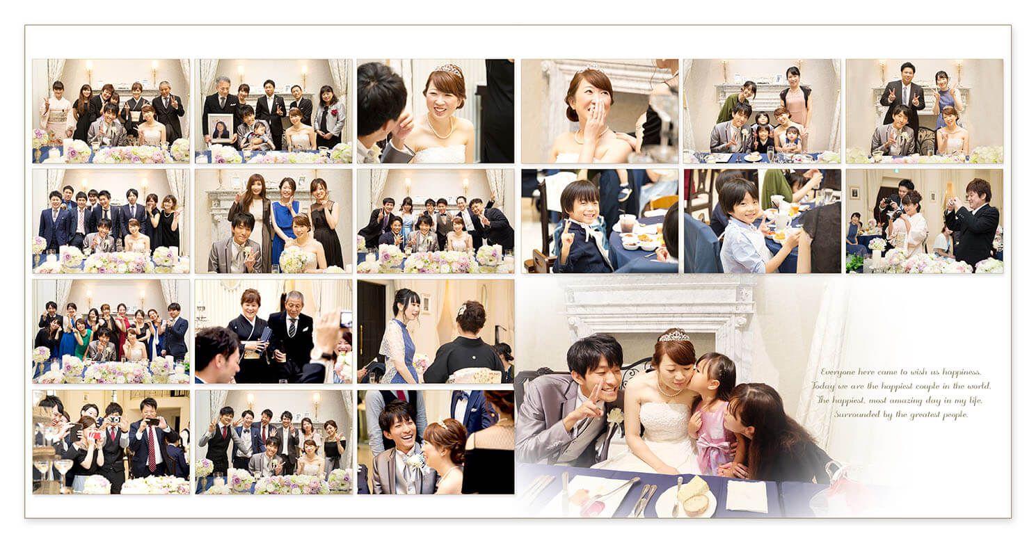 17～18ページ アクアガーデンテラス大阪 結婚式アルバム