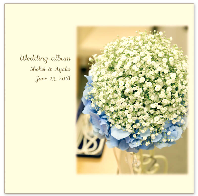 カサ・デ・アンジェラ青山 結婚式アルバム 表紙