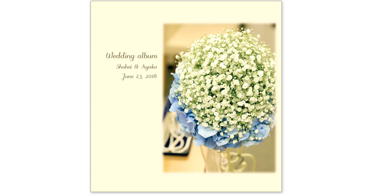 カサ・デ・アンジェラ青山 結婚式アルバム 表紙