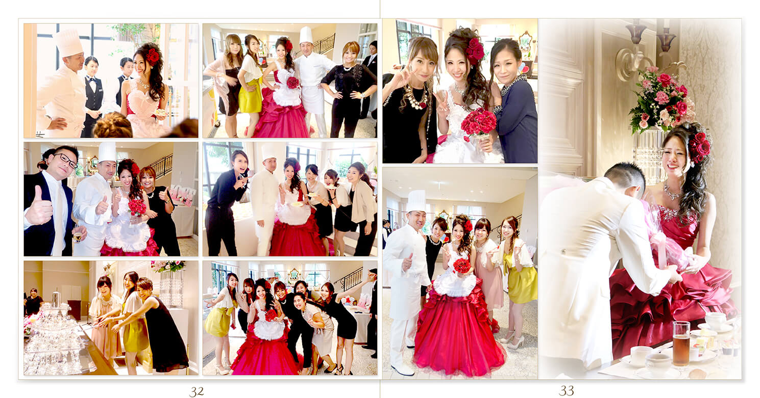 33～34ページ アニヴェルセルみなとみらい横浜 結婚式アルバム