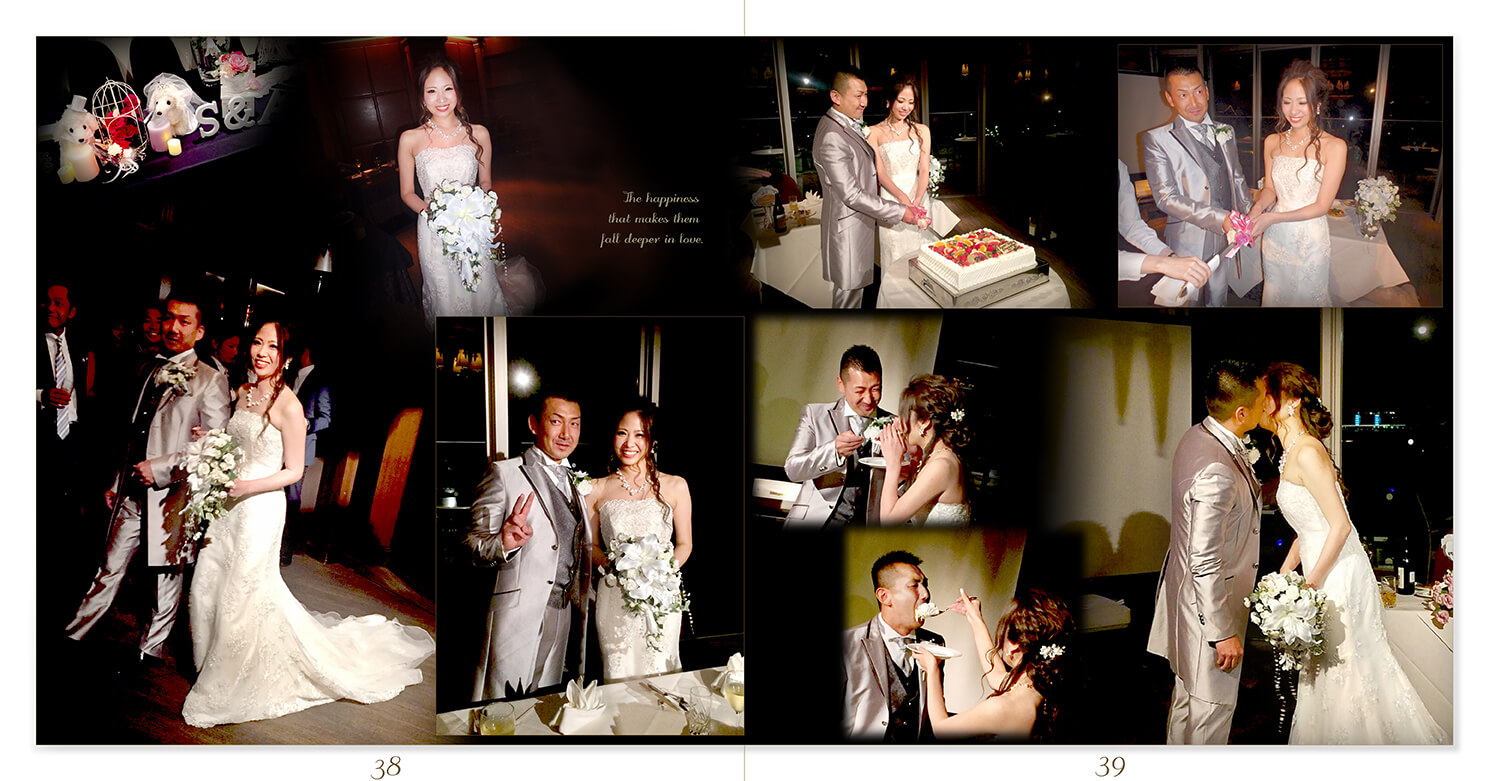 39～40ページ アニヴェルセルみなとみらい横浜 結婚式アルバム