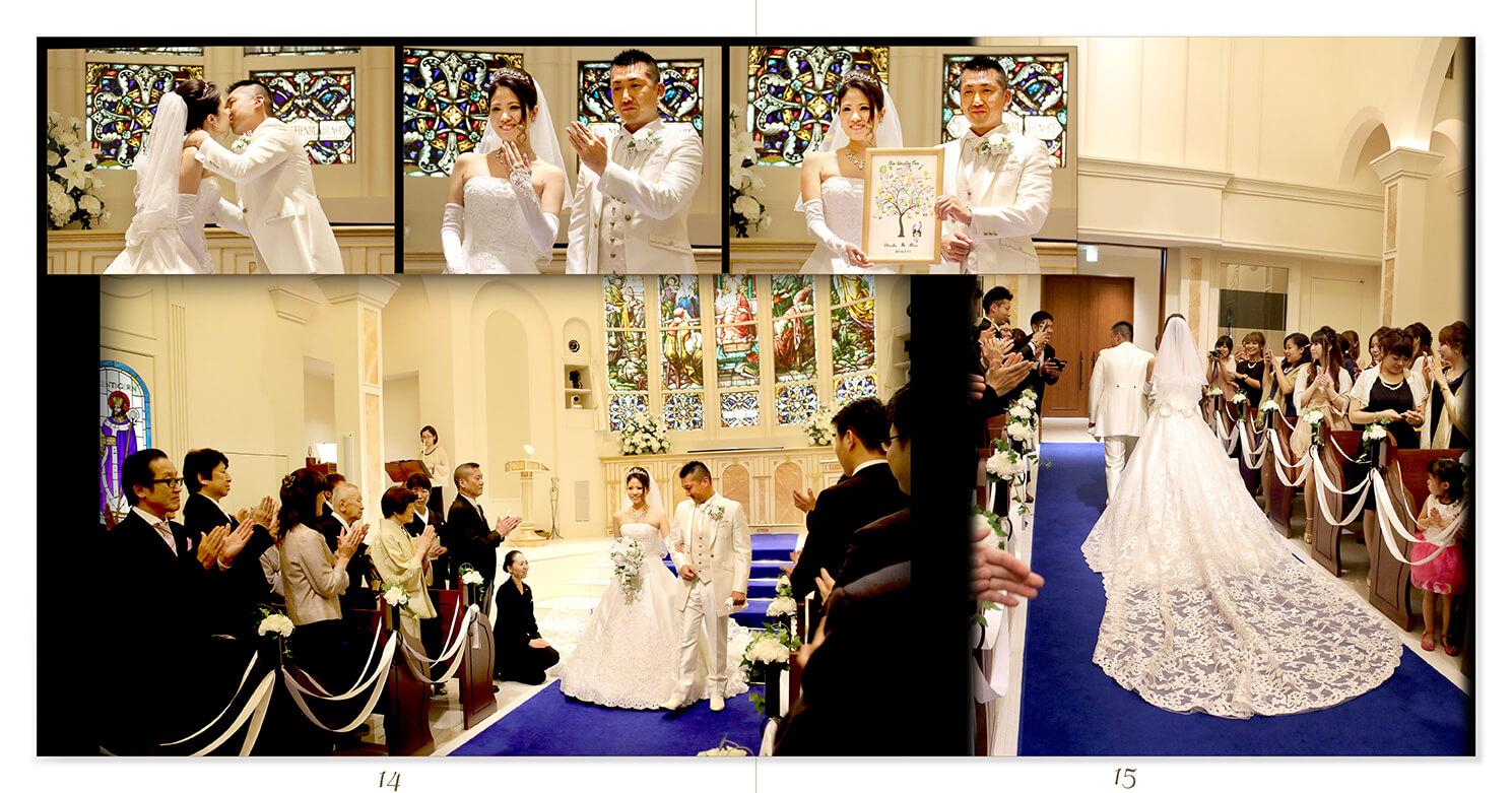 15～16ページ アニヴェルセルみなとみらい横浜 結婚式アルバム