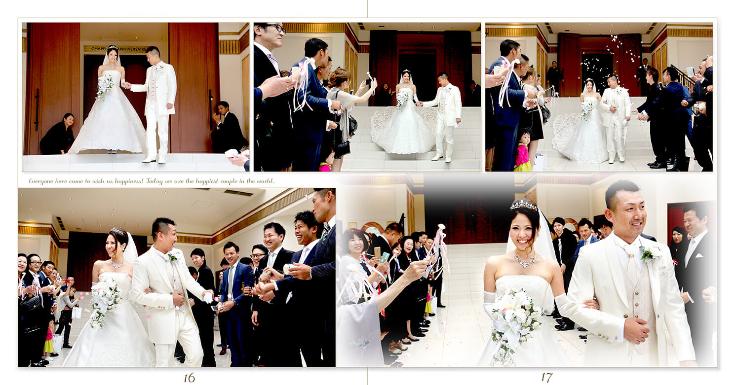 17～18ページ アニヴェルセルみなとみらい横浜 結婚式アルバム